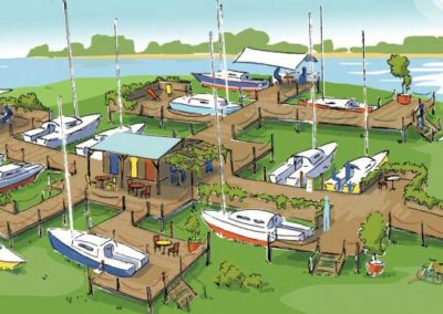 Repenser les usages nouveaux de bateaux de plaisance reconvertis et rassemblés dans un port-village