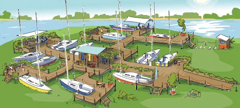 Repenser les usages nouveaux de bateaux de plaisance reconvertis et rassemblés dans un port-village